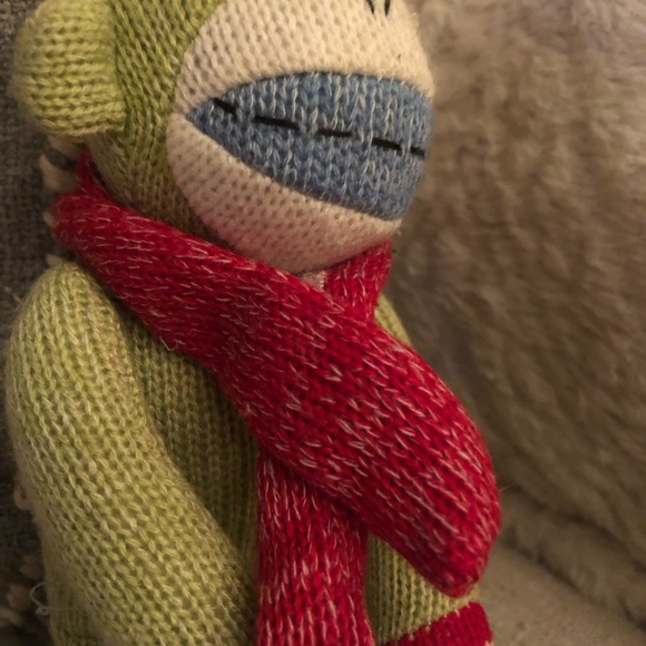 Seasons of Cannon Falls green sock Monkey 14 “ Hands Plush toy - Picture 7 of 7